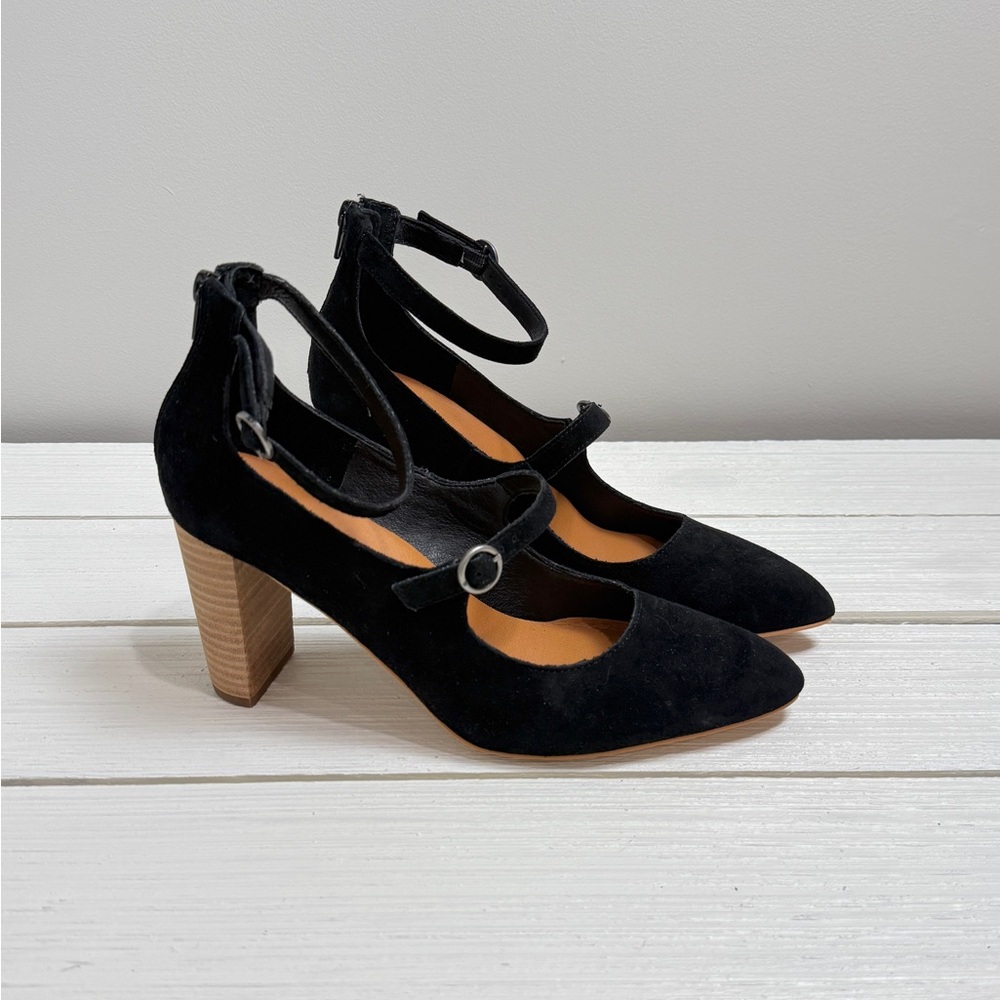 Lucky Brand Mixlier Black Mary Jane Pump Size 10M Women’s